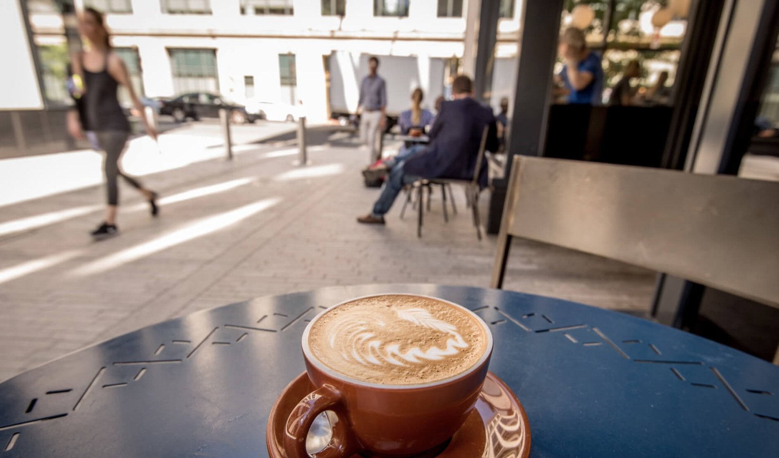 Image of coffee at 1500 K Street, a DC office space close to restaurants, parks and services